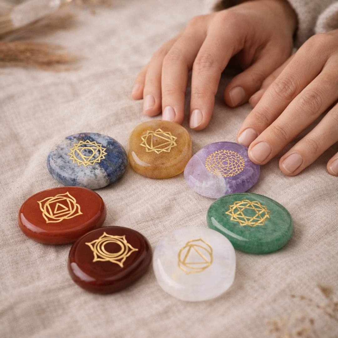 Set 7 Piedras de Chakras Reiki
