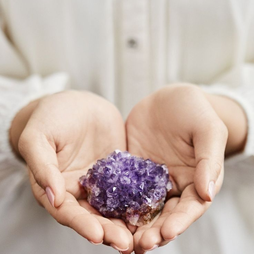 Amatista natural · Drusa