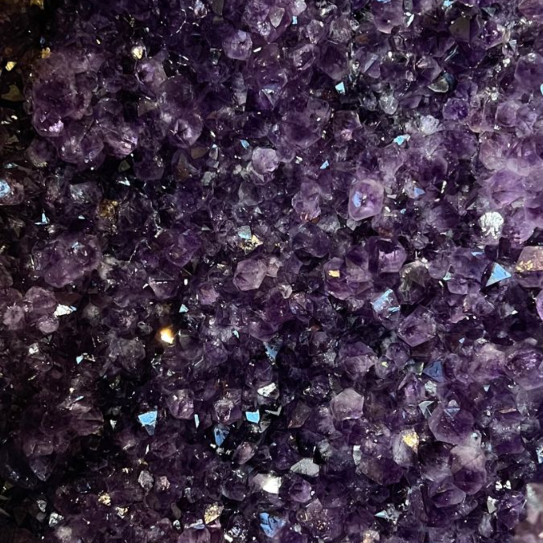 Amatista natural · Drusa