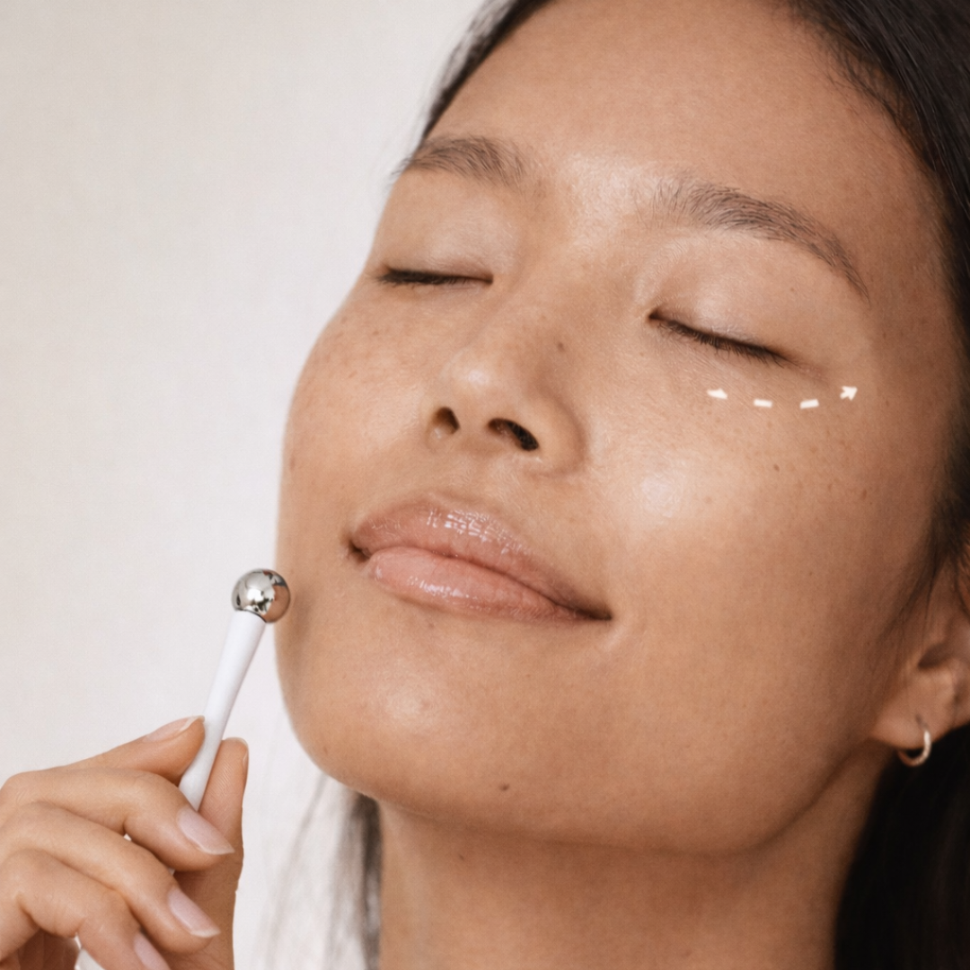 Rodillo masajeador de ojos