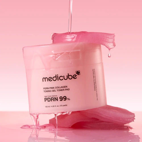 PDRN Pink Collagen Toning Gel Toner Pad