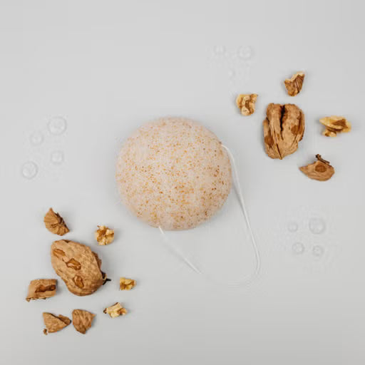 Esponja Facial de Konjac con Nuez